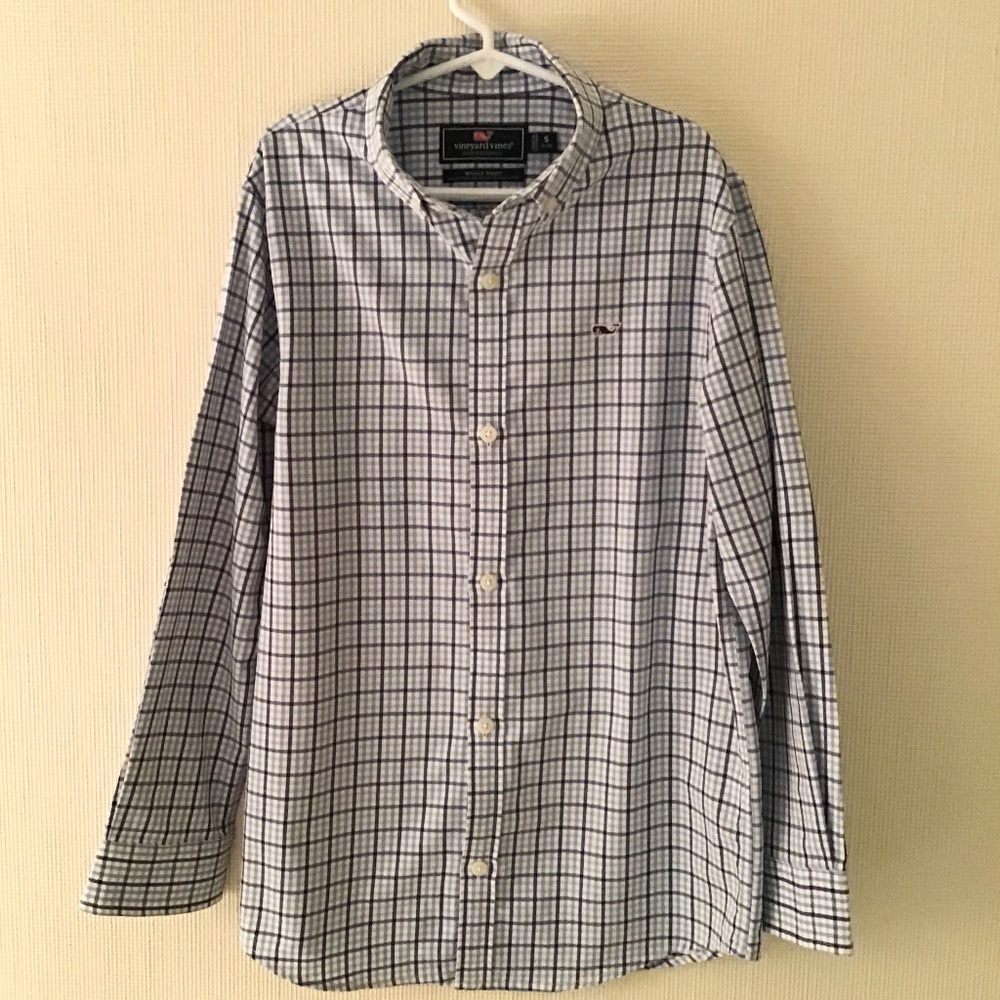 Vineyard Vines Boys Performance Whale Shirt SMALL